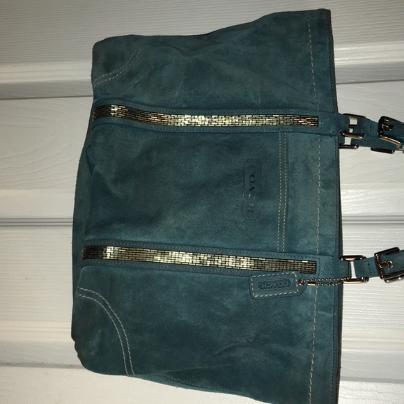 Coach suede satchel - Picture 2 of 8